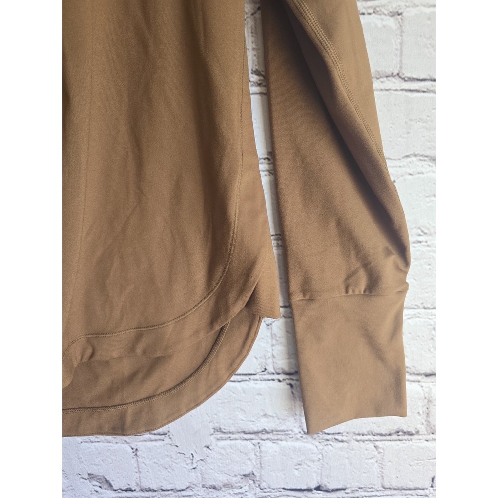 Kai Aloha Supply Hawaii Soft Scuba Drawstring Hoodie Tan Beige Brown Size Medium - Picture 6 of 10